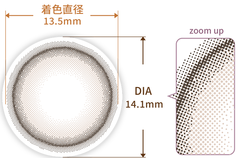 着色直径13.5mmDIA14.1mm